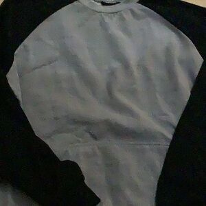 Casual Black and Gray Raglan Shirt